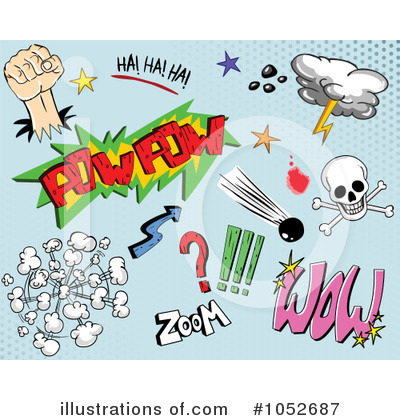 Comic Design Elements Clipart #1052687 by yayayoyo