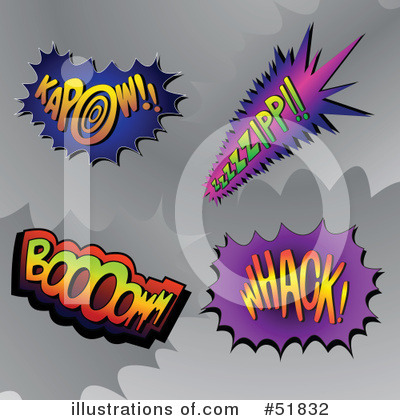 Sound Balloons Clipart #51832 by stockillustrations