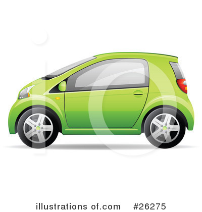 Royalty-Free (RF) Compact Car Clipart Illustration by beboy - Stock Sample #26275