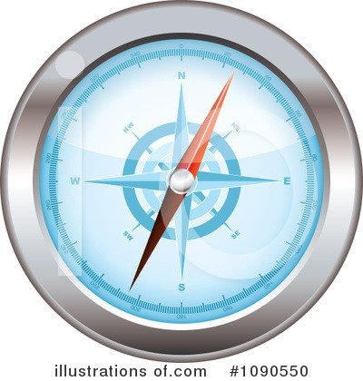 Royalty-Free (RF) Compass Clipart Illustration by michaeltravers - Stock Sample #1090550
