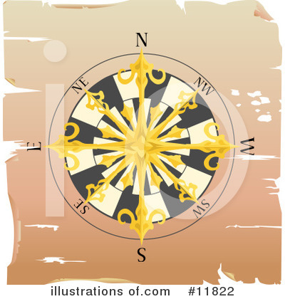 Compass Clipart #11822 by AtStockIllustration