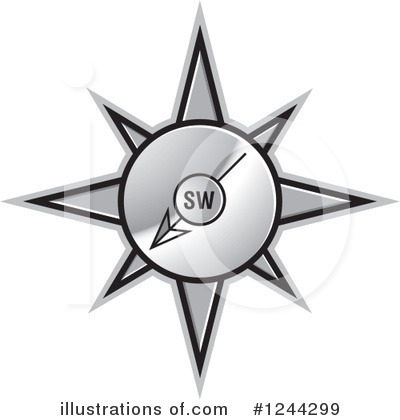 Royalty-Free (RF) Compass Clipart Illustration by Lal Perera - Stock Sample #1244299