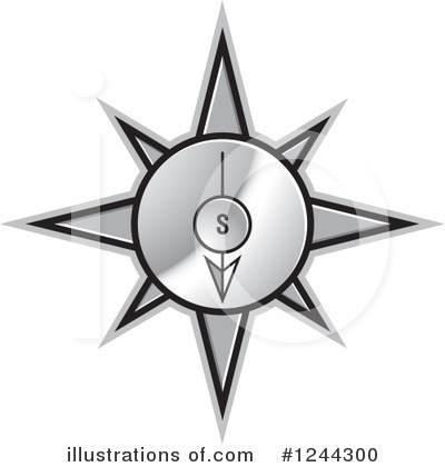 Royalty-Free (RF) Compass Clipart Illustration by Lal Perera - Stock Sample #1244300