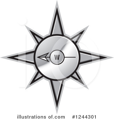 Royalty-Free (RF) Compass Clipart Illustration by Lal Perera - Stock Sample #1244301