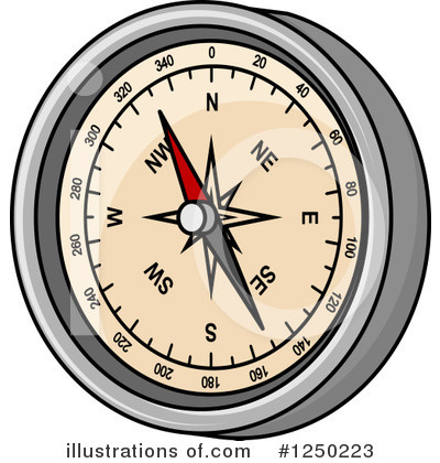 Royalty-Free (RF) Compass Clipart Illustration by Vector Tradition SM - Stock Sample #1250223