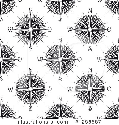 Royalty-Free (RF) Compass Clipart Illustration by Vector Tradition SM - Stock Sample #1256567