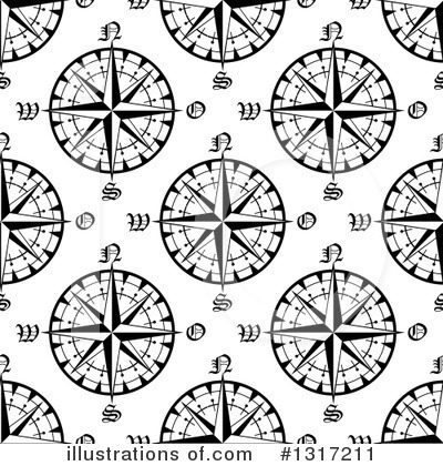 Royalty-Free (RF) Compass Clipart Illustration by Vector Tradition SM - Stock Sample #1317211