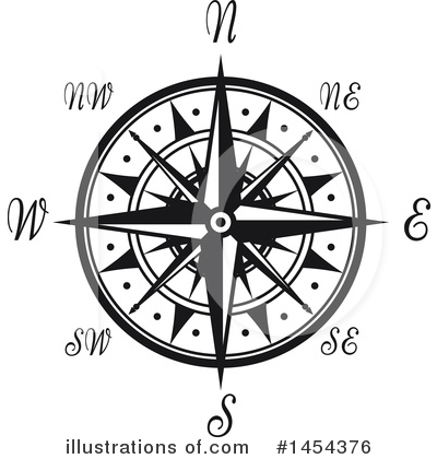 Royalty-Free (RF) Compass Clipart Illustration by Vector Tradition SM - Stock Sample #1454376