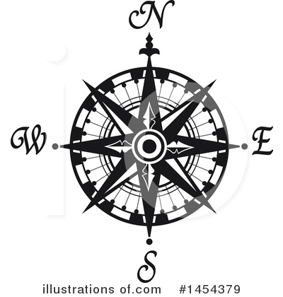 Royalty-Free (RF) Compass Clipart Illustration by Vector Tradition SM - Stock Sample #1454379