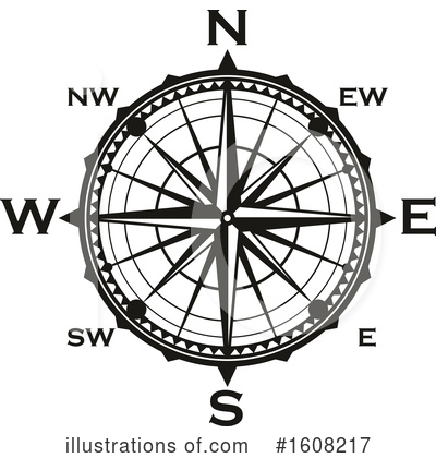 Royalty-Free (RF) Compass Clipart Illustration by Vector Tradition SM - Stock Sample #1608217