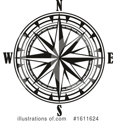 Royalty-Free (RF) Compass Clipart Illustration by Vector Tradition SM - Stock Sample #1611624