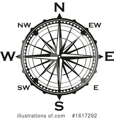 Royalty-Free (RF) Compass Clipart Illustration by Vector Tradition SM - Stock Sample #1617292