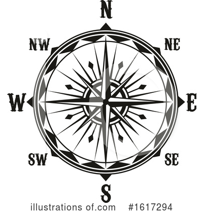 Royalty-Free (RF) Compass Clipart Illustration by Vector Tradition SM - Stock Sample #1617294