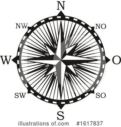 Royalty-Free (RF) Compass Clipart Illustration by Vector Tradition SM - Stock Sample #1617837
