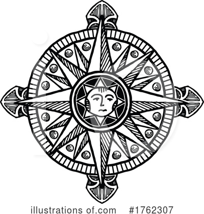 Royalty-Free (RF) Compass Clipart Illustration by Vector Tradition SM - Stock Sample #1762307