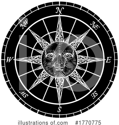 Royalty-Free (RF) Compass Clipart Illustration by AtStockIllustration - Stock Sample #1770775