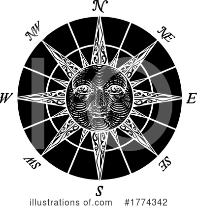 Royalty-Free (RF) Compass Clipart Illustration by AtStockIllustration - Stock Sample #1774342