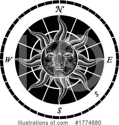 Royalty-Free (RF) Compass Clipart Illustration by AtStockIllustration - Stock Sample #1774680