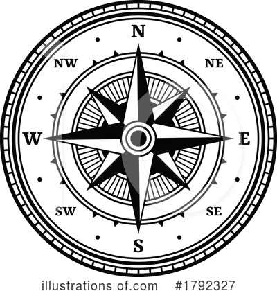 Compass Rose Clipart #1792327 by Vector Tradition SM
