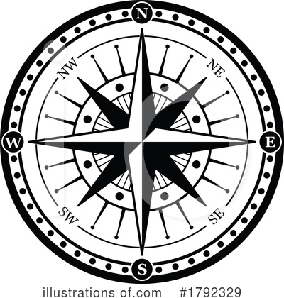 Compass Rose Clipart #1792329 by Vector Tradition SM