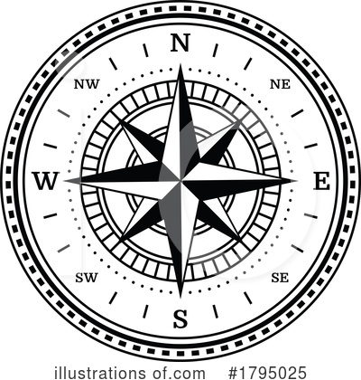 Compass Rose Clipart #1795025 by Vector Tradition SM