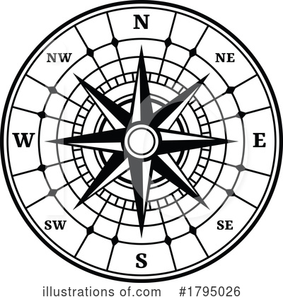 Royalty-Free (RF) Compass Clipart Illustration by Vector Tradition SM - Stock Sample #1795026