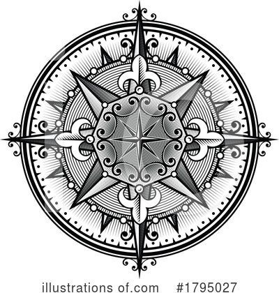 Royalty-Free (RF) Compass Clipart Illustration by Vector Tradition SM - Stock Sample #1795027