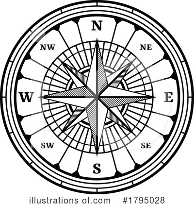 Compass Clipart #1795028 by Vector Tradition SM