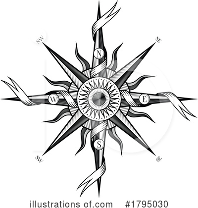 Compass Clipart #1795030 by Vector Tradition SM