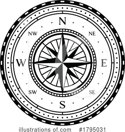 Royalty-Free (RF) Compass Clipart Illustration by Vector Tradition SM - Stock Sample #1795031