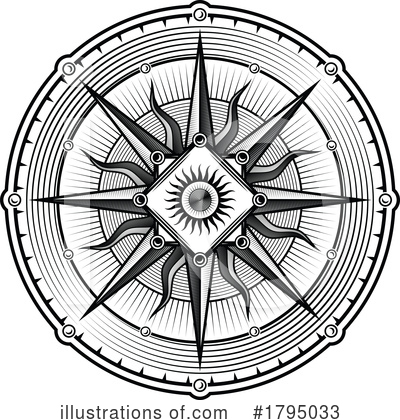 Royalty-Free (RF) Compass Clipart Illustration by Vector Tradition SM - Stock Sample #1795033