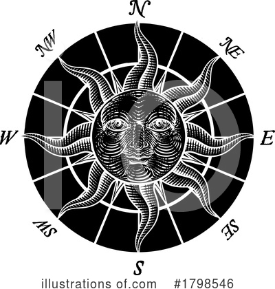 Royalty-Free (RF) Compass Clipart Illustration by AtStockIllustration - Stock Sample #1798546