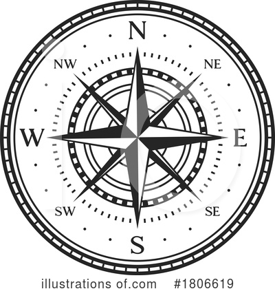 Royalty-Free (RF) Compass Clipart Illustration by Vector Tradition SM - Stock Sample #1806619
