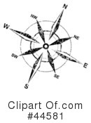 Compass Clipart #44581 by MilsiArt