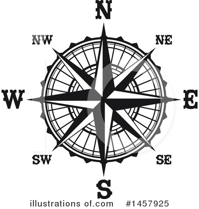 Royalty-Free (RF) Compass Rose Clipart Illustration by Vector Tradition SM - Stock Sample #1457925