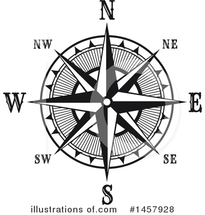Royalty-Free (RF) Compass Rose Clipart Illustration by Vector Tradition SM - Stock Sample #1457928