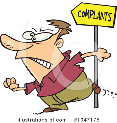 Royalty-Free (RF) Complaint Clipart Illustration by toonaday - Stock Sample #1047175