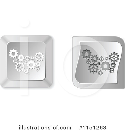 Royalty-Free (RF) Computer Button Clipart Illustration by Andrei Marincas - Stock Sample #1151263