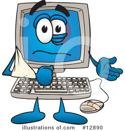 Computer Character Clipart #12899 - Illustration by Toons4Biz