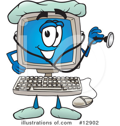 Computer Clipart #12902 by Mascot Junction