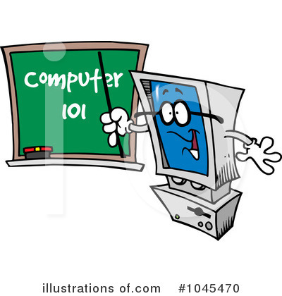 Royalty-Free (RF) Computer Clipart Illustration by toonaday - Stock Sample #1045470