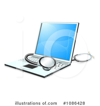 Royalty-Free (RF) Computer Clipart Illustration by AtStockIllustration - Stock Sample #1086428