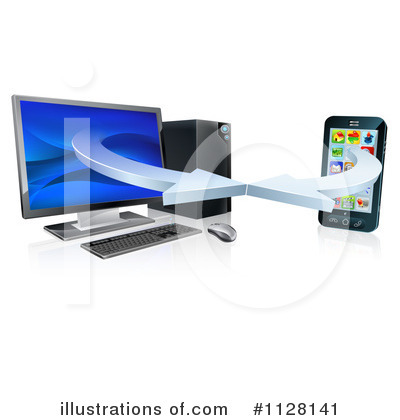 Desktop Computer Clipart #1128141 by AtStockIllustration