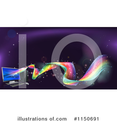 Royalty-Free (RF) Computer Clipart Illustration by AtStockIllustration - Stock Sample #1150691
