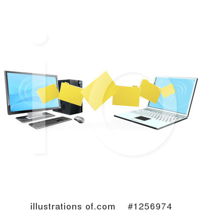 Desktop Computer Clipart #1256974 by AtStockIllustration