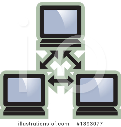 Royalty-Free (RF) Computer Clipart Illustration by Lal Perera - Stock Sample #1393077