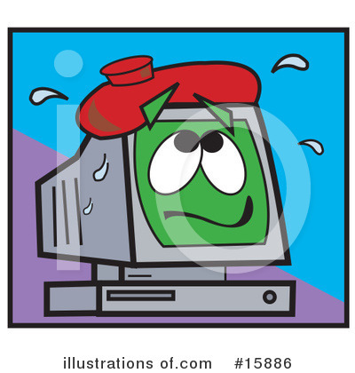 Royalty-Free (RF) Computer Clipart Illustration by Andy Nortnik - Stock Sample #15886