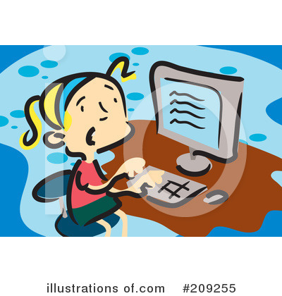 Royalty-Free (RF) Computer Clipart Illustration by mayawizard101 - Stock Sample #209255