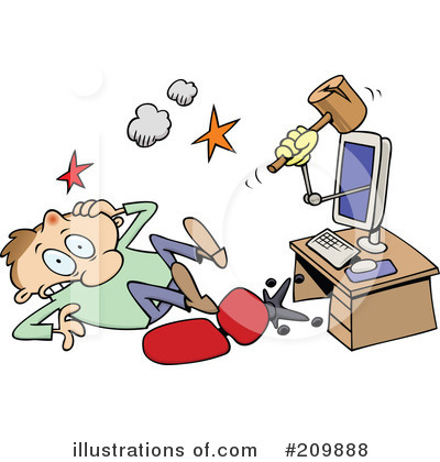 Royalty-Free (RF) Computer Clipart Illustration by gnurf - Stock Sample #209888
