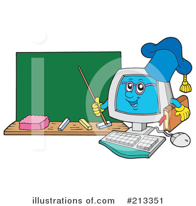 Royalty-Free (RF) Computer Clipart Illustration by visekart - Stock Sample #213351